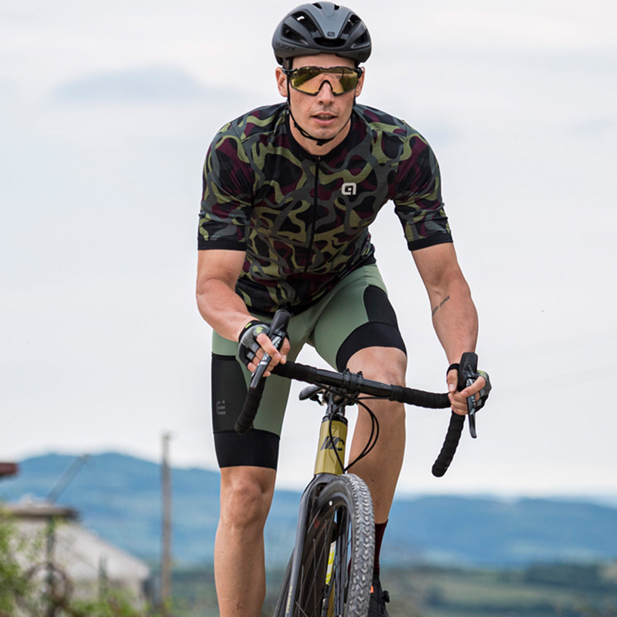 Camo Cycling Jersey - Green Cycling Jersey