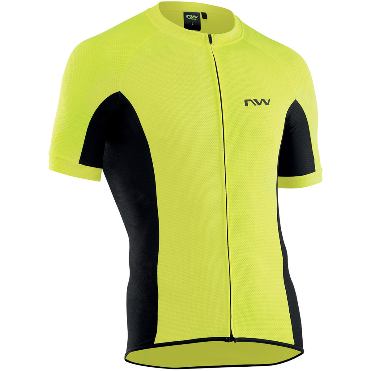 Northwave Origin Jersey - Dark Grey/Yellow Fluo