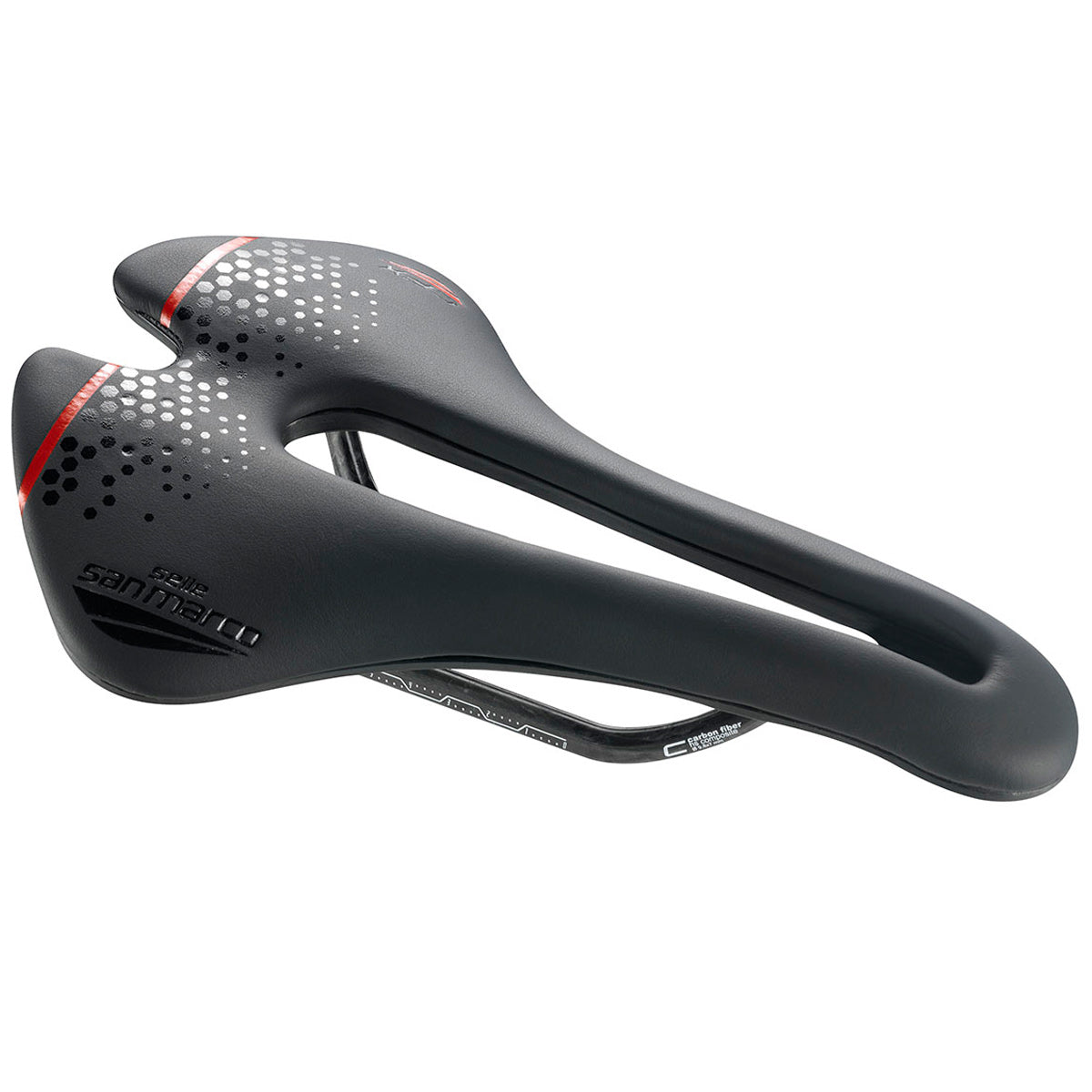 San Marco Aspide Short Open-Fit CFX Narrow - Black red – All4cycling
