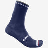 Chaussettes Castelli Rosso Corsa Pro 15 - Bleu foncé