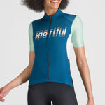 Sportful Supergiara Logo woman jersey - Petrolium