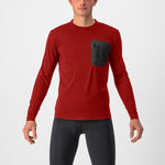 Maglia maniche lunghe Castelli Unlimited Merino - Rosso