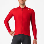 Maillot manga larga Castelli Espresso Thermal - Rojo