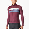 Maglia maniche lunghe Castelli Lineare - Bordeaux