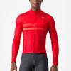 Maillot manga larga Castelli Collapse - Rojo