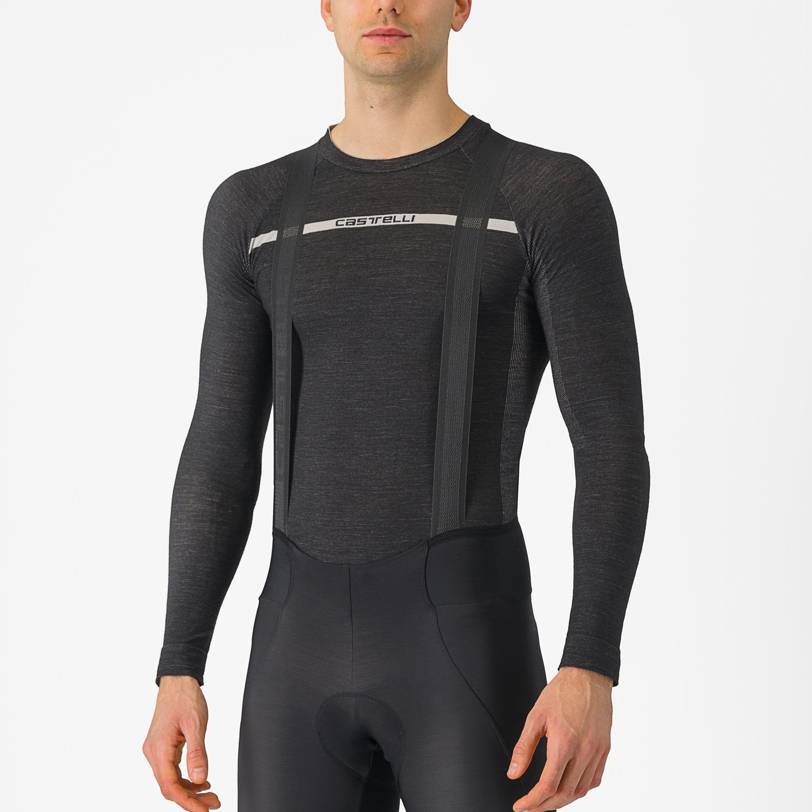 Castelli Merino Seamless langarmtrikot - Schwarz