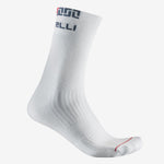 Chaussettes Castelli Bandito Merino 18 - Blanc