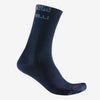 Chaussettes Castelli Bandito Merino 18 - Bleu