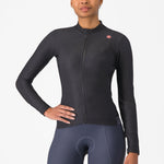 Maillot mujer manga larga Castelli Espresso Thermal - Negro