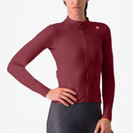 Castelli Espresso Thermal frau langarmtrikot - Bordeaux