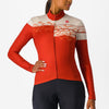 Maillot mujer manga larga Castelli Unlimited Thermal - Rojo