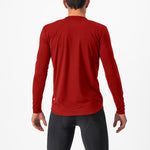 Maillot manches longues Castelli Unlimited Merino - Rouge