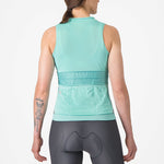 Castelli Anima 4 woman sleeveless jersey - Light blue