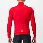 Maglia maniche lunghe Castelli Entrata - Rosso scuro