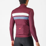 Maglia maniche lunghe Castelli Lineare - Bordeaux