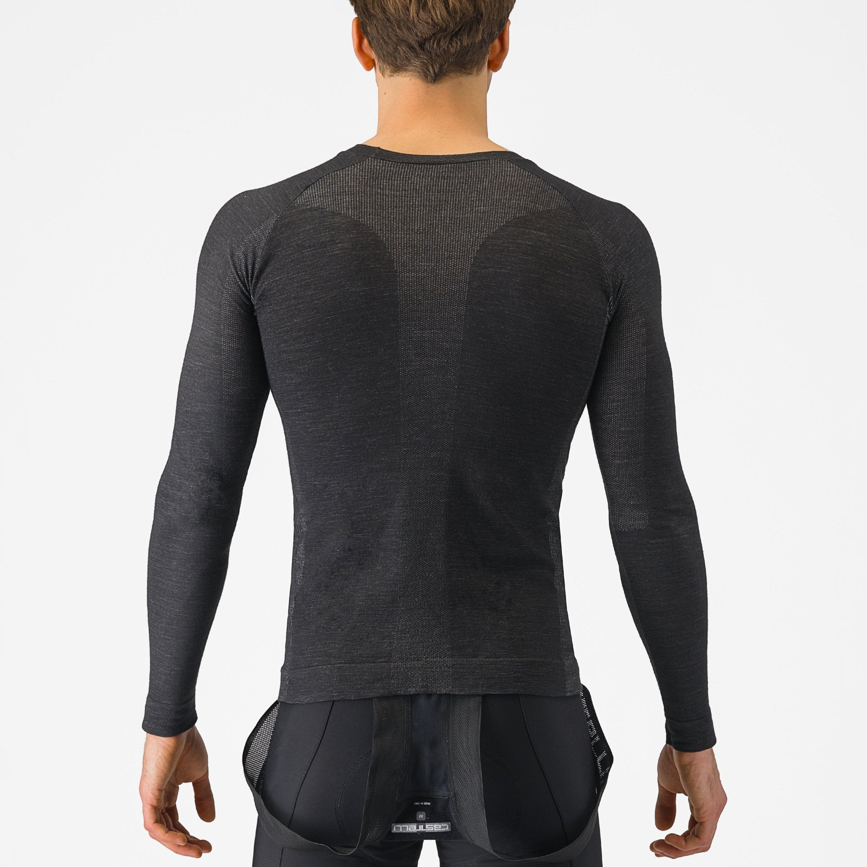 Castelli Merino Seamless langarmtrikot - Schwarz