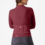 Castelli Espresso Thermal frau langarmtrikot - Bordeaux