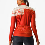 Maglia donna maniche lunghe Castelli Unlimited Thermal - Rosso