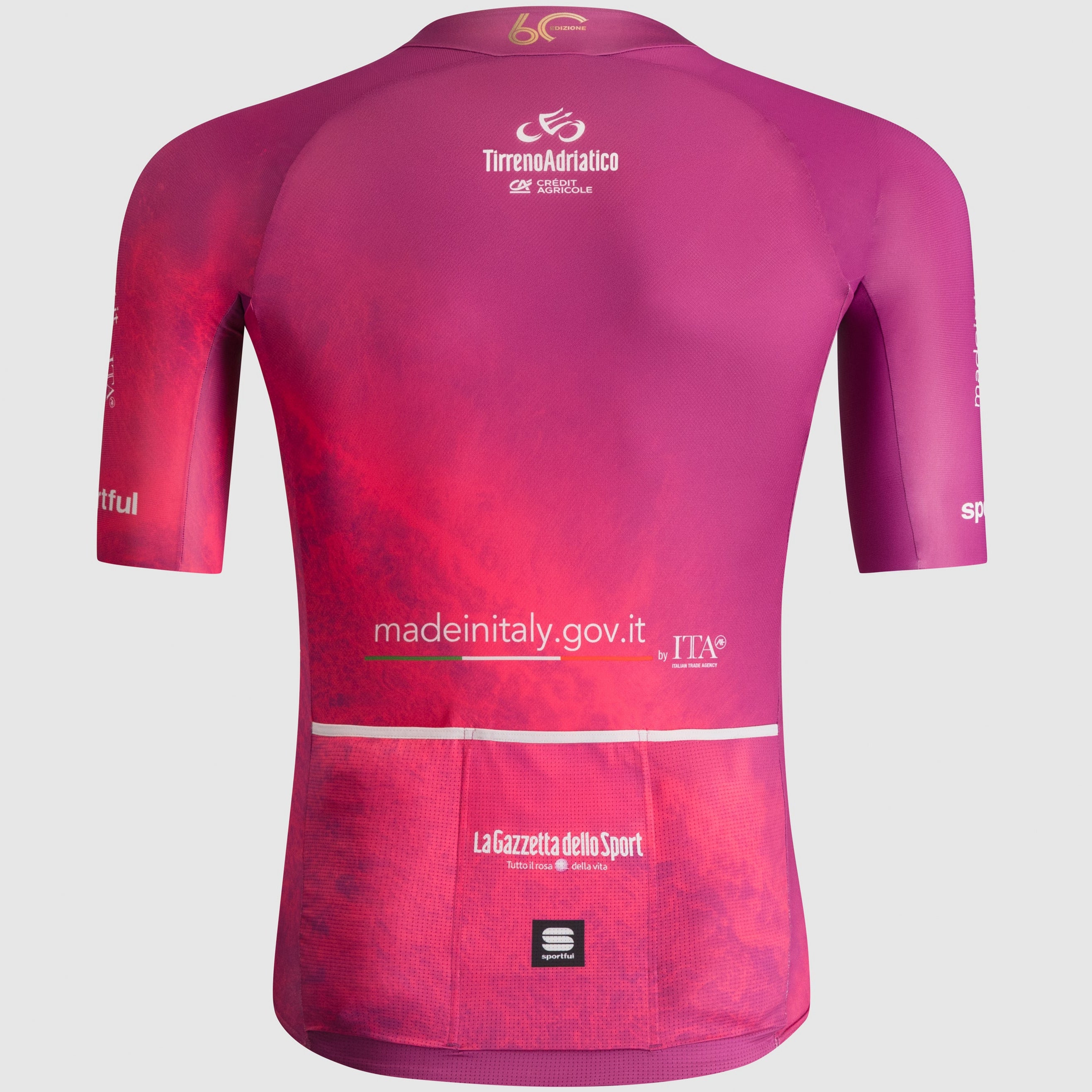 Maillot Sportful Tirreno Adriatico 2025 - Ciclamino