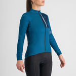 Maillot manga larga mujer Sportful Supergiara - Azul