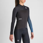 Sportful Bodyfit Pro woman long sleeve jersey - Black light blue