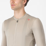 Maillot manga larga Castelli Espresso - Beige