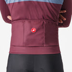 Maglia maniche lunghe Castelli Lineare - Bordeaux