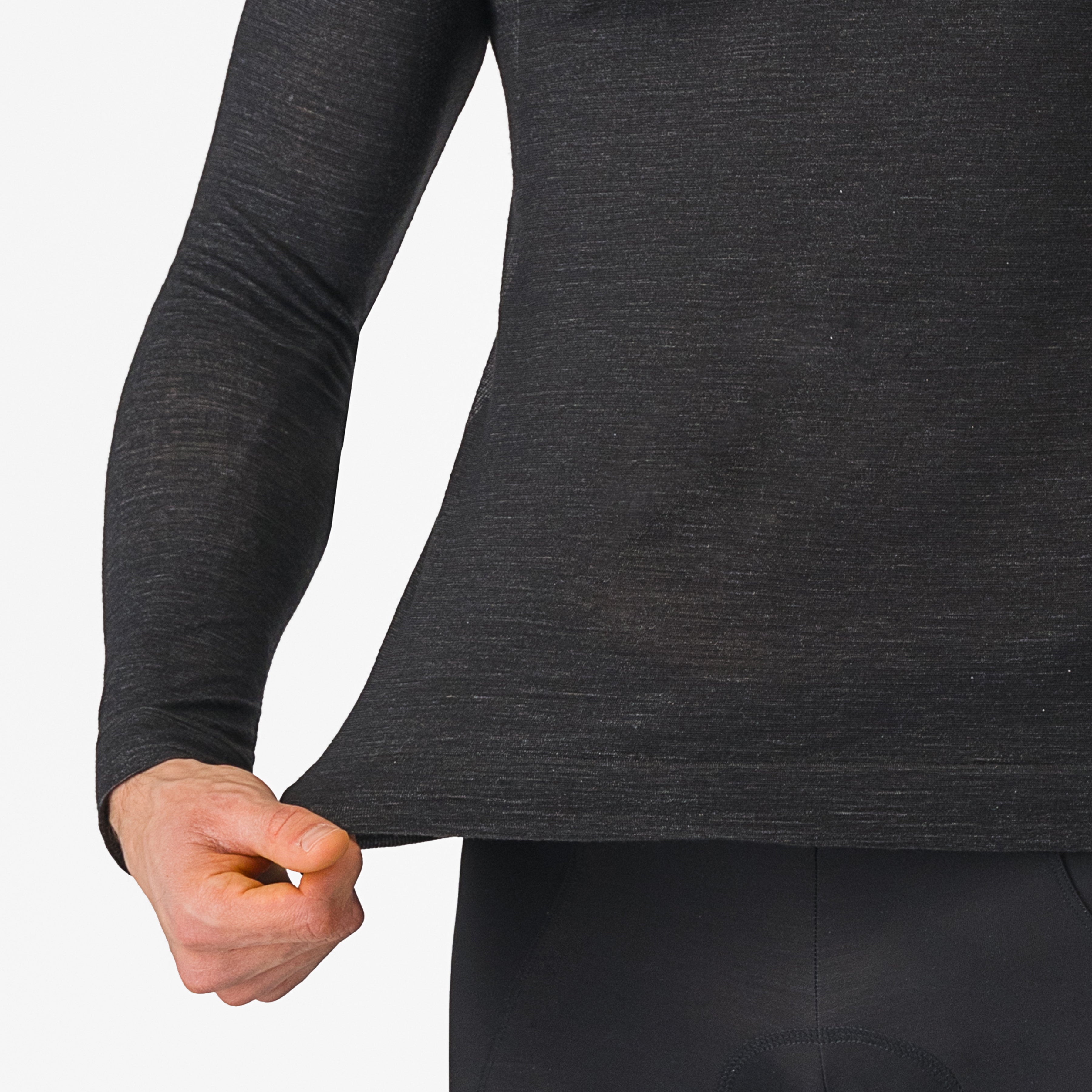 Castelli Merino Seamless langarmtrikot - Schwarz