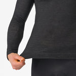 Maillot de corps manches longues Castelli Merino Seamless - Noir