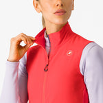 Gilet femme Castelli Espresso - Rose