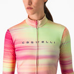 Maglia donna maniche lunghe Castelli Phase - Rosa