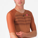 Maillot Castelli Aero Race 8S - Marron