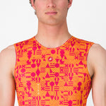 Castelli Espresso R-A/D sleeveless base layer - Light orange