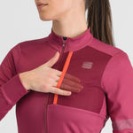 Maillot femme manches longues Sportful Supergiara - Rose