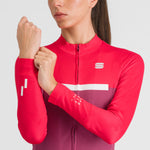 Maillot manches longues femme Sportful Pista - Rose