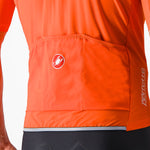 Maillot Castelli Perfetto RoS 2 Wind - Naranja oscuro