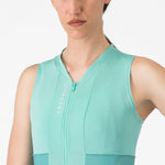 Castelli Anima 4 woman sleeveless jersey - Light blue