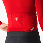 Maillot manga larga Castelli Fly - Rojo