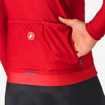 Maglia maniche lunghe Castelli Espresso Thermal - Rosso