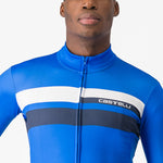 Maillot manga larga Castelli Lineare - Azul