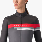 Maglia donna maniche lunghe Castelli Tornare - Grigio