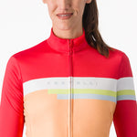 Maglia donna maniche lunghe Castelli Tornare - Arancio