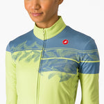 Maglia donna maniche lunghe Castelli Unlimited Thermal - Giallo