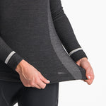 Castelli Merino Seamless frau langarmtrikot - Schwarz