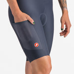 Castelli Unlimited Endurance DT women bib shorts - Blue