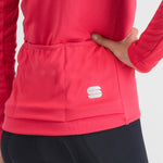 Maglia donna maniche lunghe Sportful Matchy - Rosa scuro