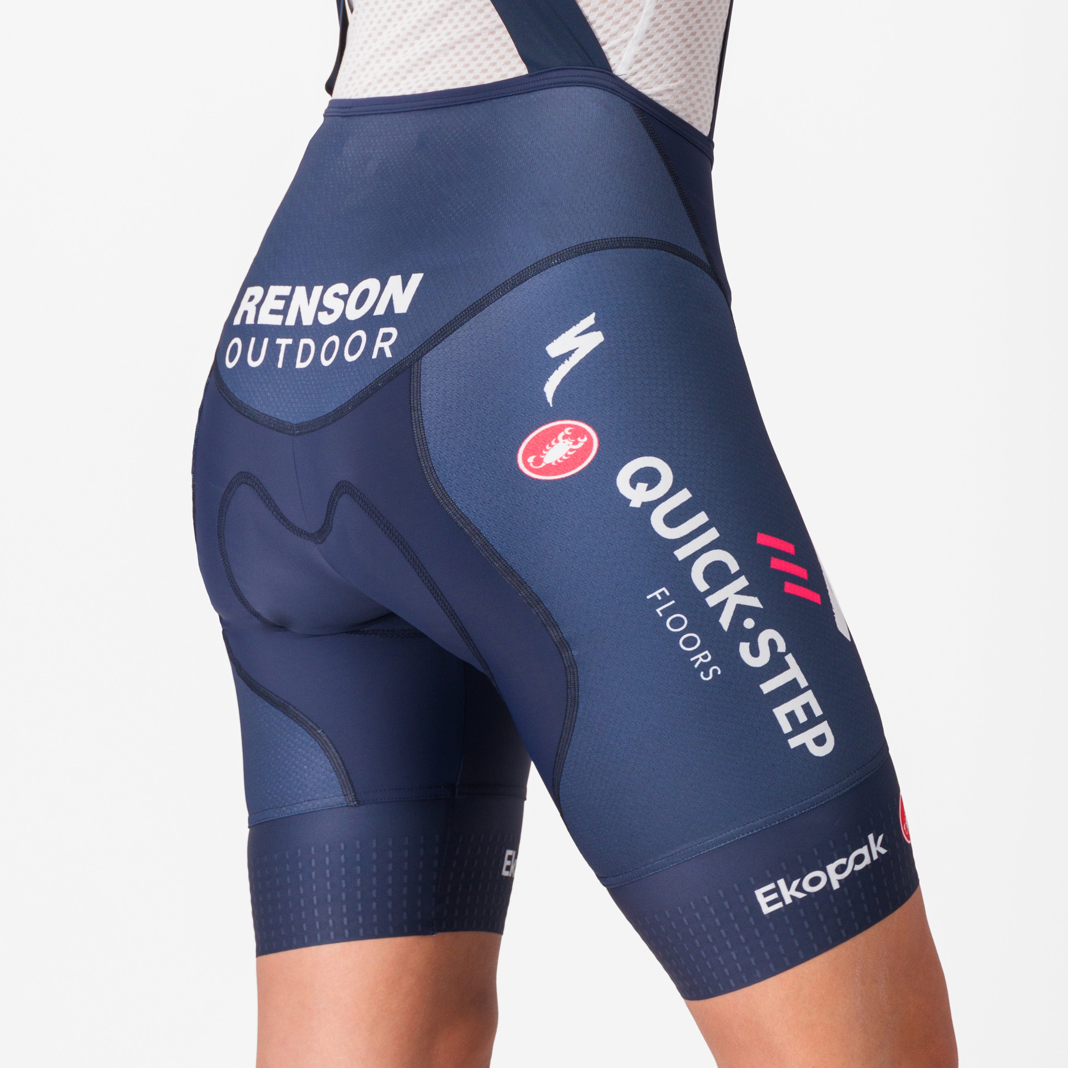 Castelli Soudal Quick-Step 2025 Competizione 2 DT frau kurz tragerhose