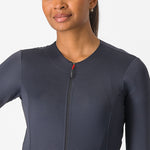 Maillot mujer manga larga Castelli Fly - Negro