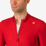 Maillot manga larga Castelli Espresso Thermal - Rojo