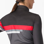 Maglia donna maniche lunghe Castelli Tornare - Grigio